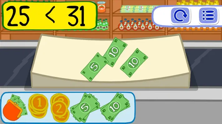 Supermarket Shopping Games for Kids android App screenshot 0